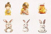 Watercolor Cute Spring Collection, an Illustration by CreationArt (Thumbnail 2 of 10)
