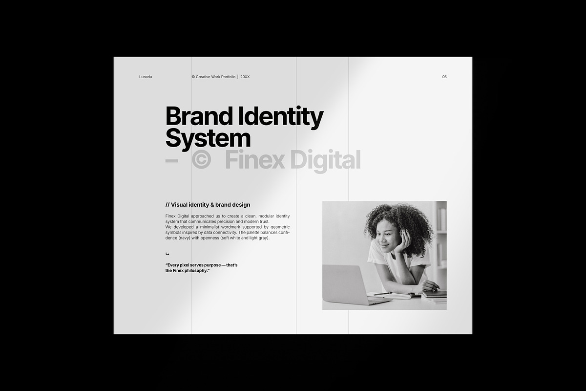 Graphic Designer Portfolio Book, a Brochure Template by Lunaria (Photo 4 of 10)