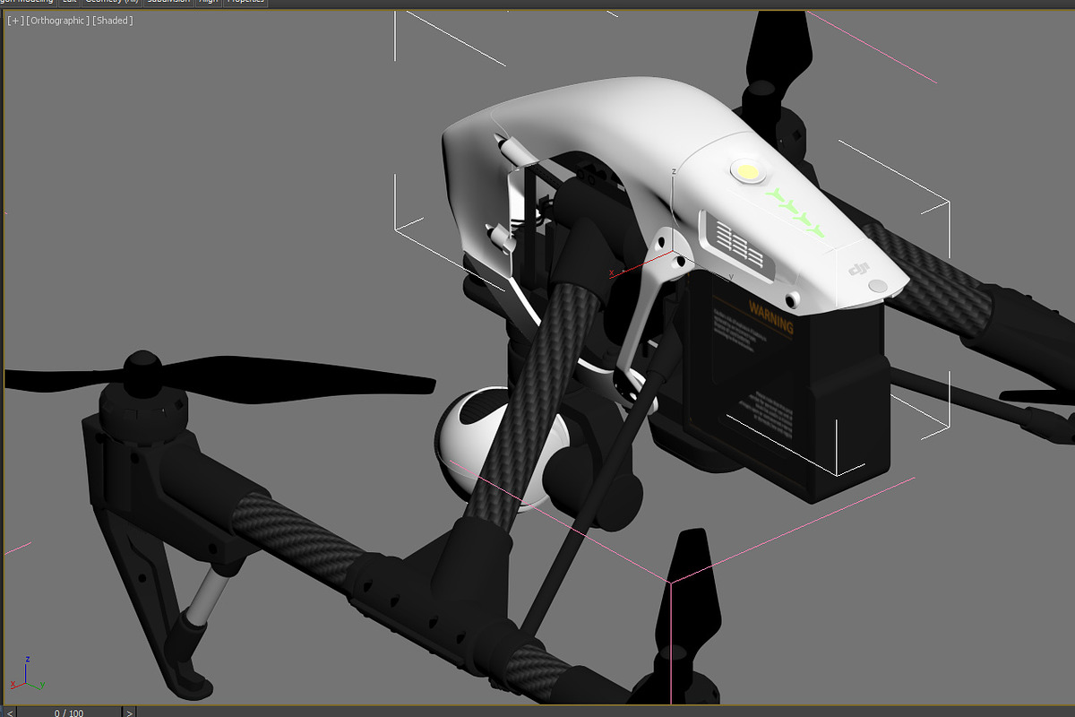 DJI Inspire 1 quadcopter, an Object 3D Model by arapps3d (Photo 11 of 17)