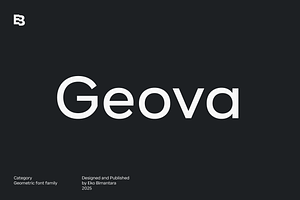 Geova: 16 Geometric Sans Fonts