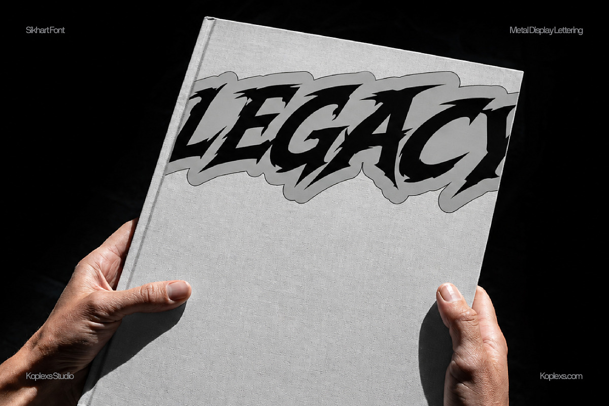 Sikhart | Heavy Metal Font, a Blackletter Font by Koplexs Studio (Photo 6 of 10)