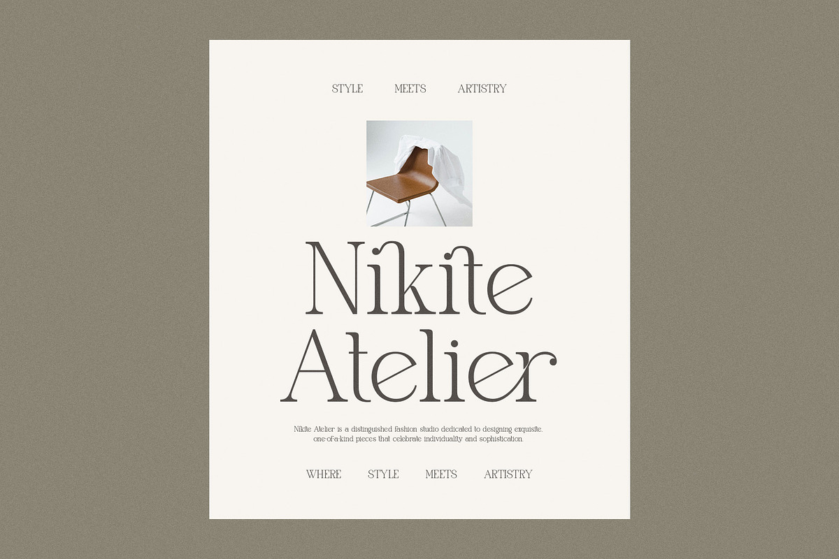 Gafien Elegant Modern Serif Font, a Serif Font by Graphicxell (Photo 4 of 8)