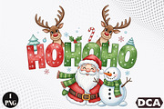 Funny Christmas Png Santa Png Reind, an Illustration by DreamCafeArt (Thumbnail 1 of 7)