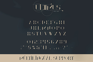 Ultimus Serif Font Extras