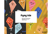 Flying kite - Nursery Seamless Patte, a Pattern Graphic by Milatoo (Thumbnail 3 of 4)