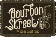 Bourbon Street Display Font, a Serif Font by JumboDesign (Thumbnail 1 of 9)