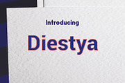Diestya, a Sans Serif Font by da_only_aan (Thumbnail 1 of 4)