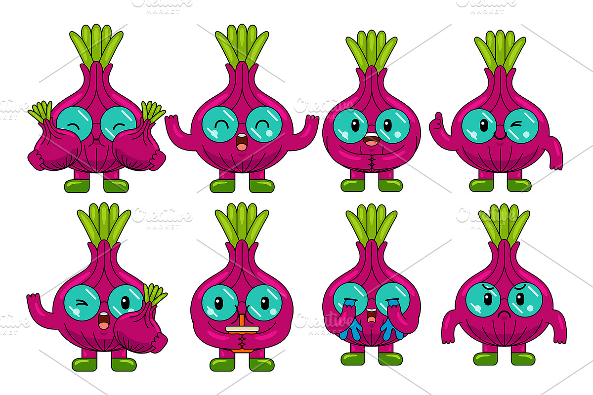 Onion Mascot Cartoon Character, an Illustration by MEDZ (Photo 1 of 5)