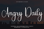 Angry Daily, a Handwritten Font by InermediaSTUDIO (Thumbnail 1 of 8)