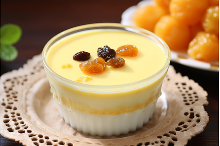 Velvety Pudding custard dessert food, a Food & Drink Photo by Ylivdesign