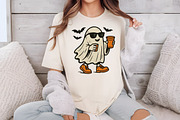 Cute Halloween Coffee Ghost Png, an Illustration by Libby Wishes (Thumbnail 5 of 5)