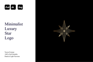 Minimalist Luxury Star Logo, a Branding & Logo Template by Luxury Logos