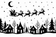 Holiday Village Silhouette Pack, an Illustration by hafijul (Thumbnail 21 of 21)