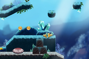Platformer Tileset HD 5: Underwater