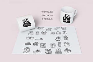 Gift Box Doodles - Dingbats Font