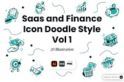 SaaS & Finance Doodle Icon Set Vol 1, a Healthcare Illustration by SLAB! Design (Thumbnail 1 of 3)