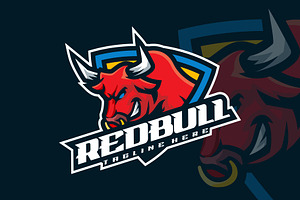 Red Bull Mascot Sport Style.