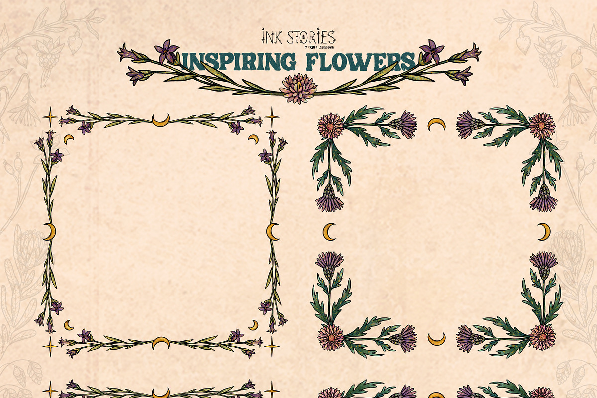 Inspiring Flowers, a Decorative Illustration by Ink Stories (Photo 9 of 21)