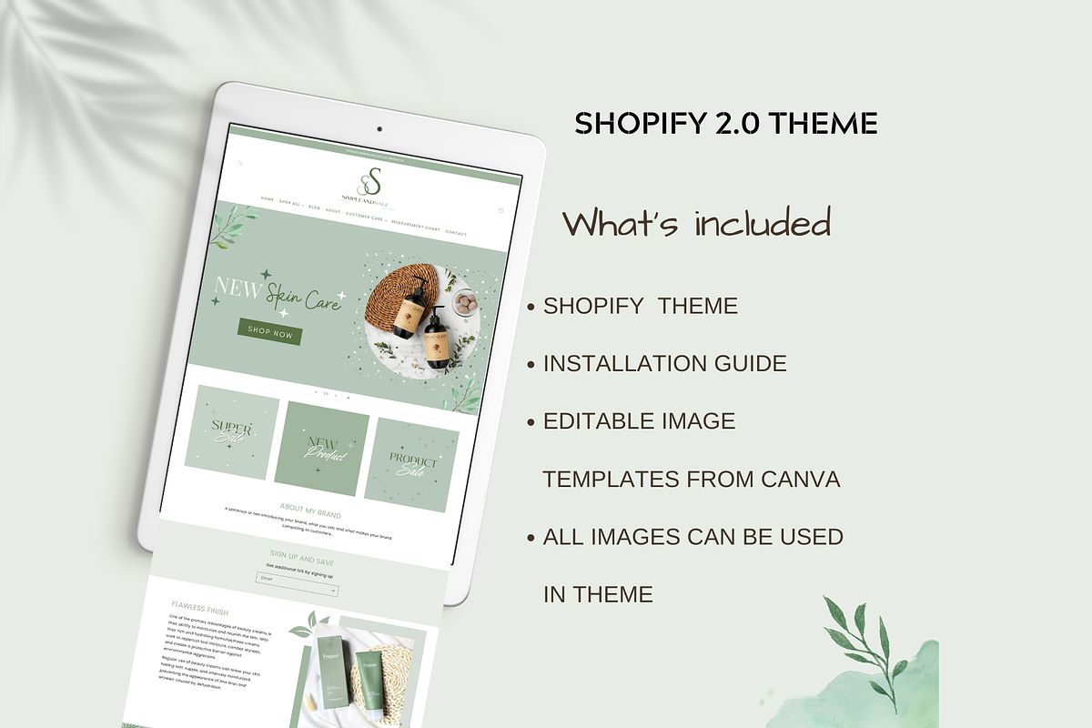 Simple And Sage | Shopify Theme, a Templates & Theme by Millennials Marketing (Photo 3 of 10)