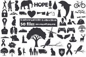 Universal Life Silhouette Collection, a Person Illustration by Designer_Momina