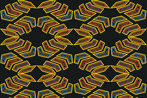 Ethnic boho seamless pattern. Molas.