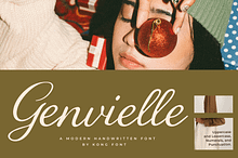 Genvielle – Modern Handwritten Font