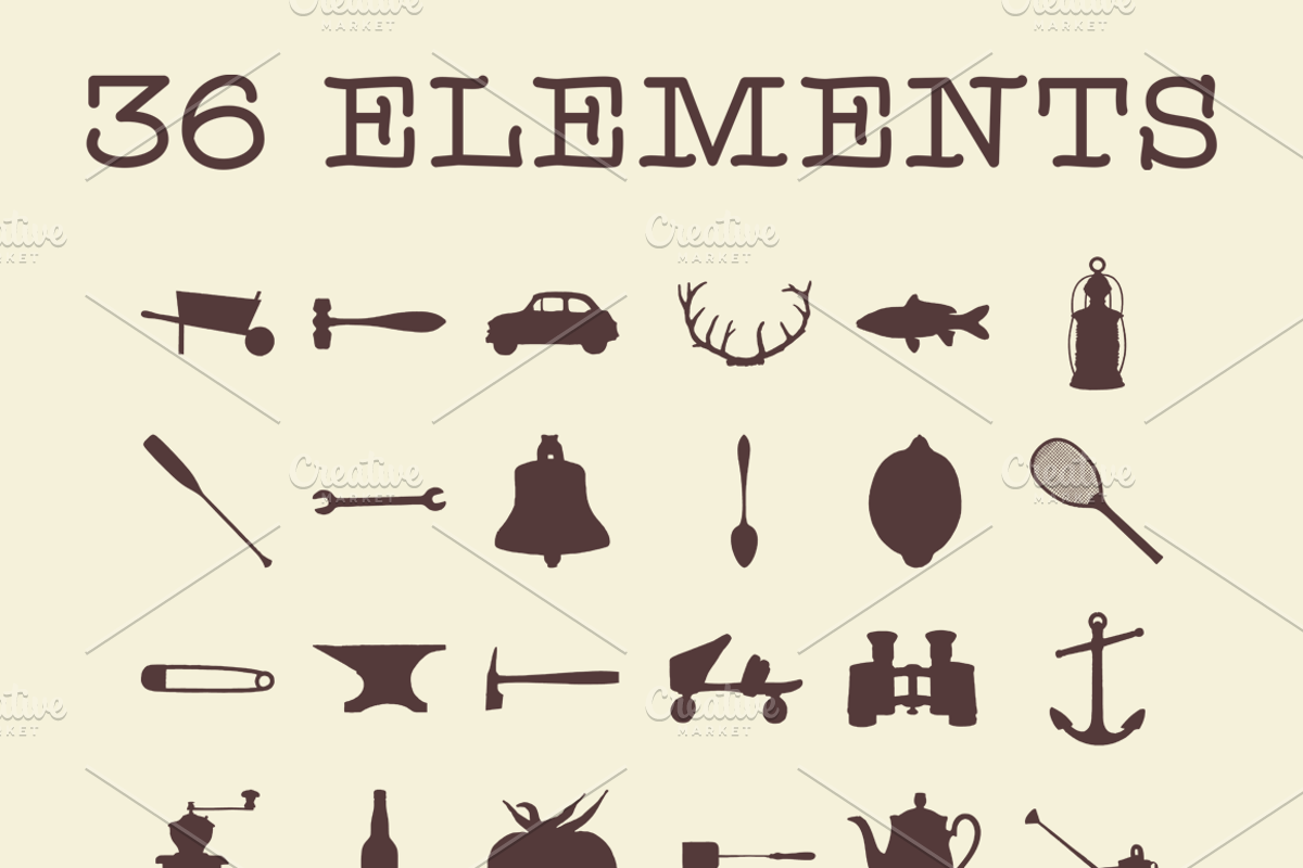 Hand Drawn Logo Toolkit, an Object Graphic by Bart Wesolek