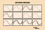 Procreate Hatching Brushes, Pattern, a Brush Add-On by Gotlieb Graphics (Thumbnail 4 of 5)