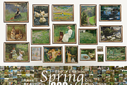 800+ Spring Season Oil Paintings, a Background Graphic by Lilithcollageart (Thumbnail 1 of 11)