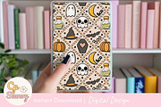 Cute Spooky Vibes Seamless Pattern, a Pattern Graphic by CpSnowy (Thumbnail 4 of 5)