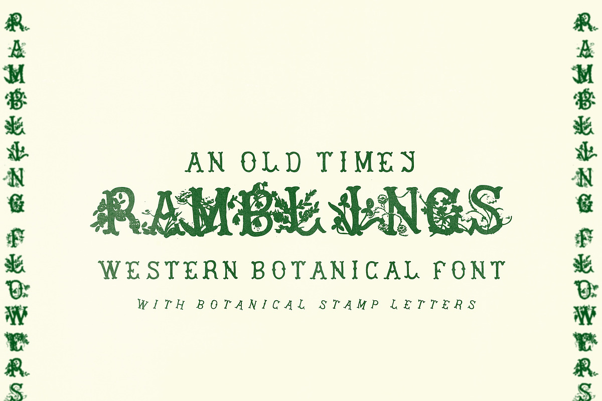 Ramblings Hand Crafted Western Font, a Serif Font by Madeline ODonoghue Design (Photo 8 of 8)