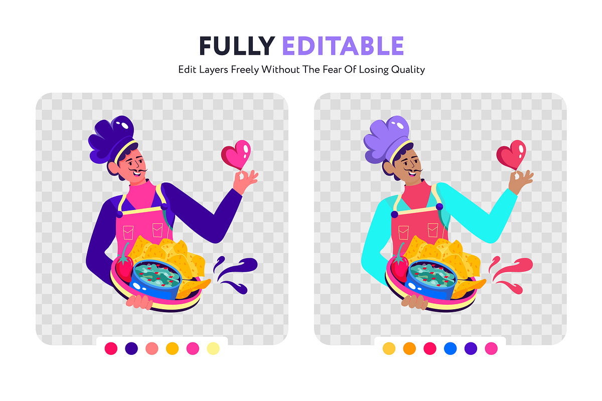 Flat Cooking Illustrations, a Food Illustration by Prosymbols (Photo 3 of 8)
