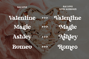 Kai Love - Serif Font With Heart