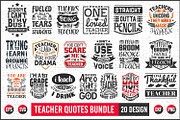 teacher typographic svg bundle., a Graphic by Uniquesvg99 (Thumbnail 1 of 21)