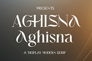 Aghisna Display, a Script Font by Typehill (Thumbnail 1 of 12)