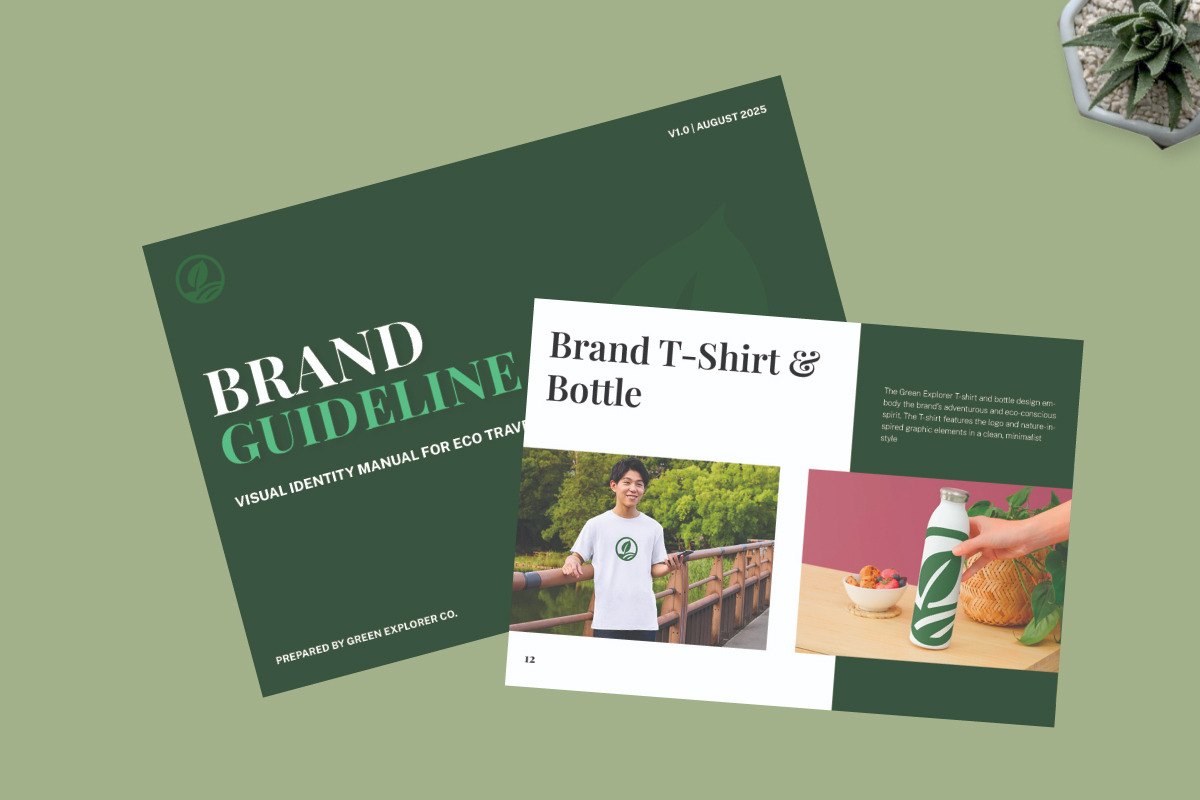 Eco Travel Brand Guideline, a Branding & Logo Template by twinstd (Photo 6 of 6)