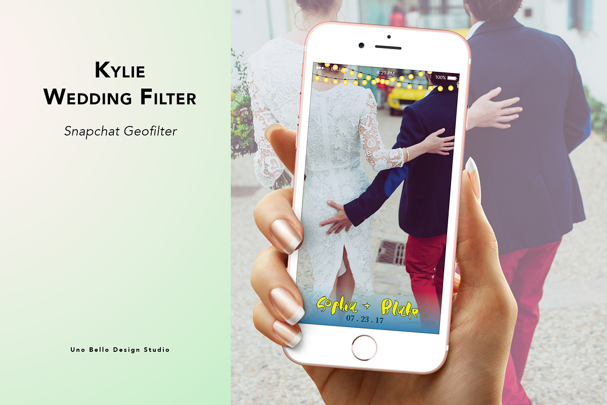 Kylie Wedding Geofilter, a Social Media Template by Uno Bello Design Studio (Photo 1 of 3)