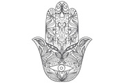 Ornamental khamsa., a Graphic by lycka (Thumbnail 1 of 2)