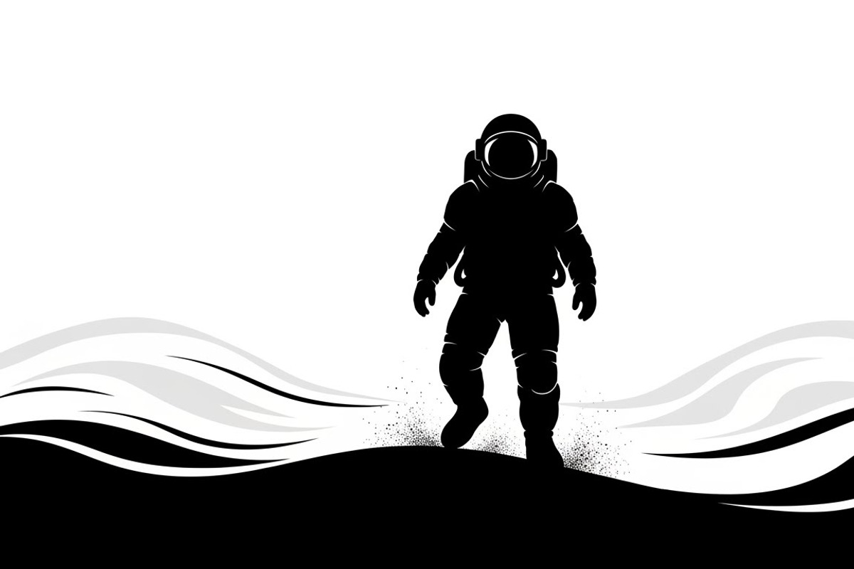 This vector astronaut artwork, an Illustration by Amazin_art (Photo 20 of 30)