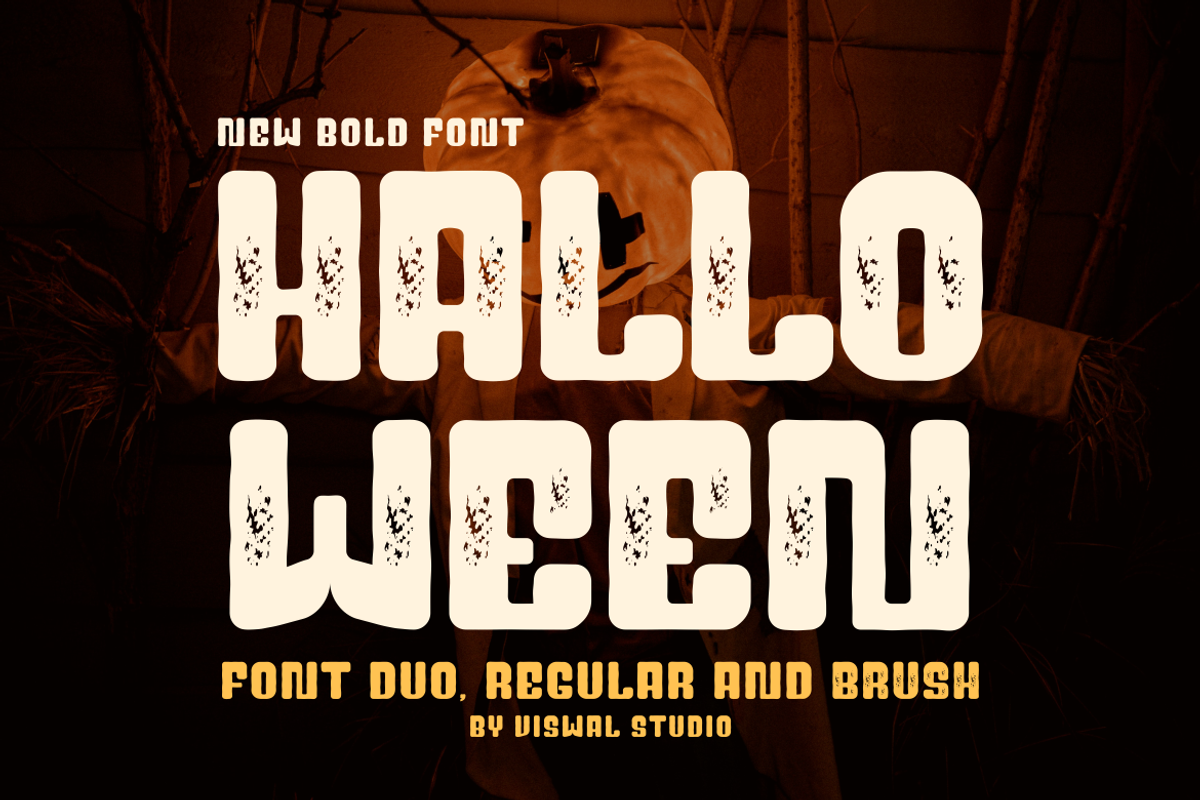 Black Rough - Modern Brush Font, a Sans Serif Font by Viswal Studio (Photo 2 of 7)