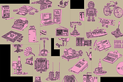 Vintage Technology Master Collection, a Technology Illustration by 159room.studio (Thumbnail 2 of 6)