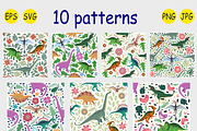 Age of Dinosaurs 2 Patterns, a Pattern Graphic by Michiru13 (Thumbnail 12 of 26)