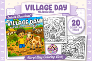 Village Day Story Coloring Book, a Person Illustration by HueNestify (Thumbnail 1 of 5)
