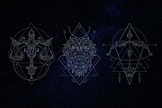 Zodiac Sacred Geometry Style, an Illustration by azhartz (Thumbnail 3 of 5)