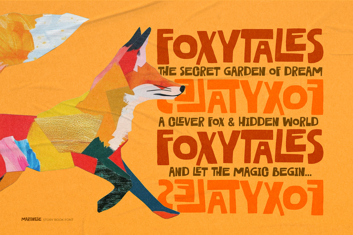Maroonese - Story Book Font, a Sans Serif Font by ikiiko (Photo 5 of 7)
