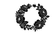Elegant floral wreath silhouette, an Illustration by Amazin_art (Thumbnail 19 of 41)