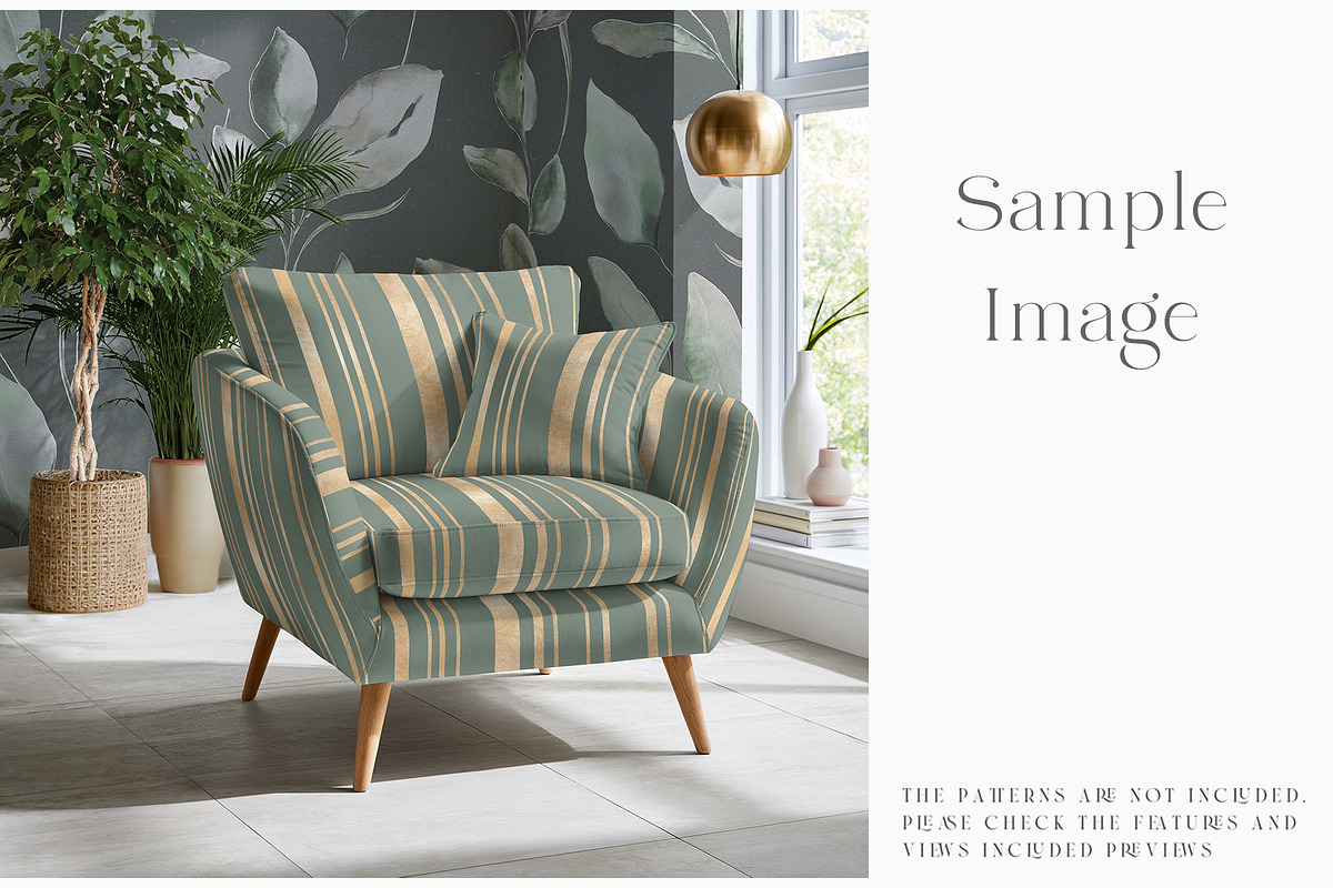 Armchair Upholstery Mockup, a Household Mockup by mock-ups (Photo 4 of 12)