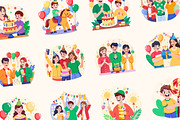 Birthday Illustration Art Set, a Decorative Illustration by Brickclay (Thumbnail 5 of 8)