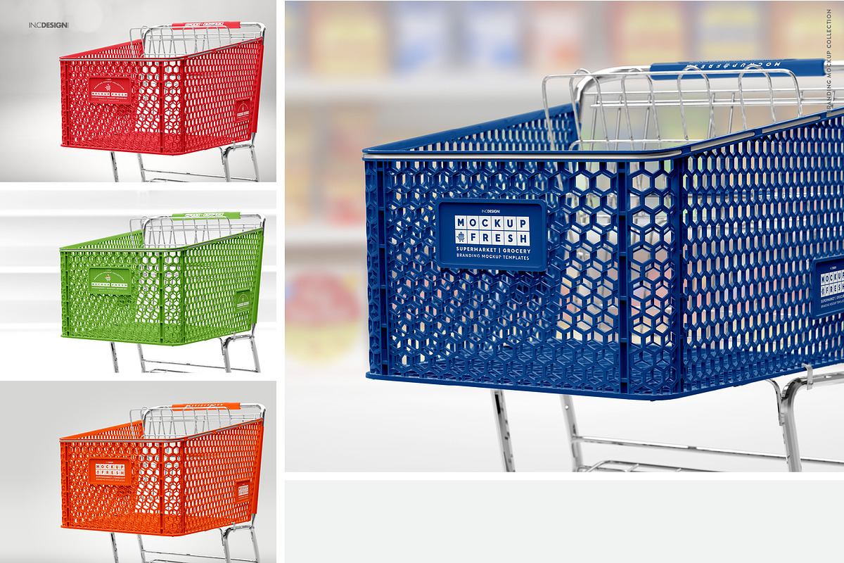 Shopping Cart Branding Mockup, a Product Mockup by INCDesign (Photo 10 of 14)