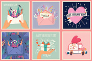 BIG Valentine Collection 100% Vector, a Decorative Illustration by Blue Lela Design (Thumbnail 4 of 9)